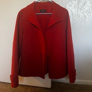 Talbots burnt orange woolen coat